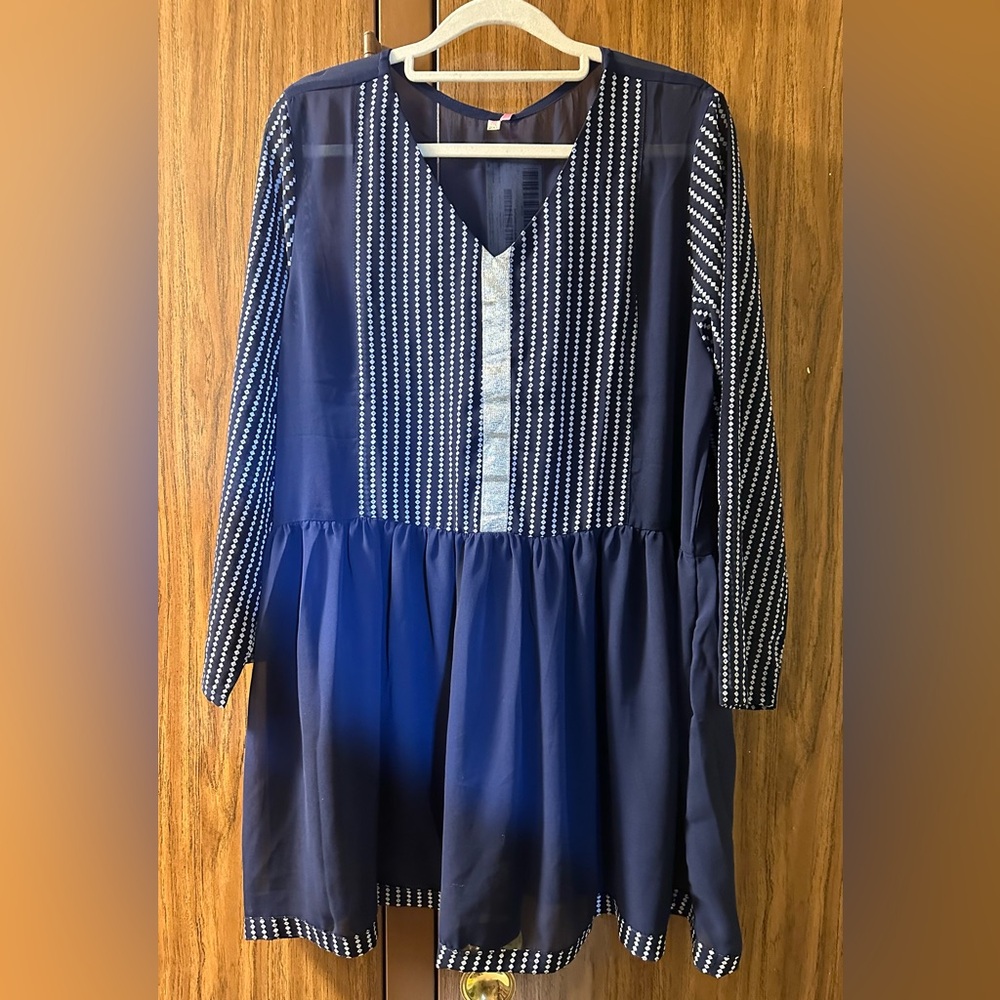 Gorgeous Blue Sheer Blouse